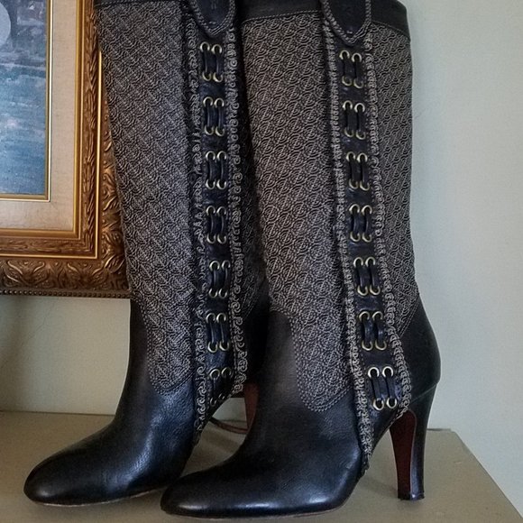 Frye Ava Embroidered boots